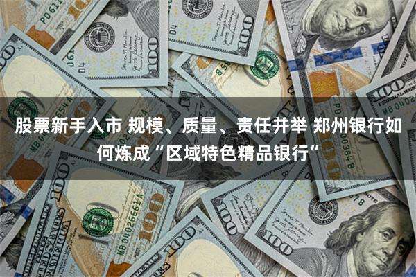 股票新手入市 规模、质量、责任并举 郑州银行如何炼成“区域特色精品银行”