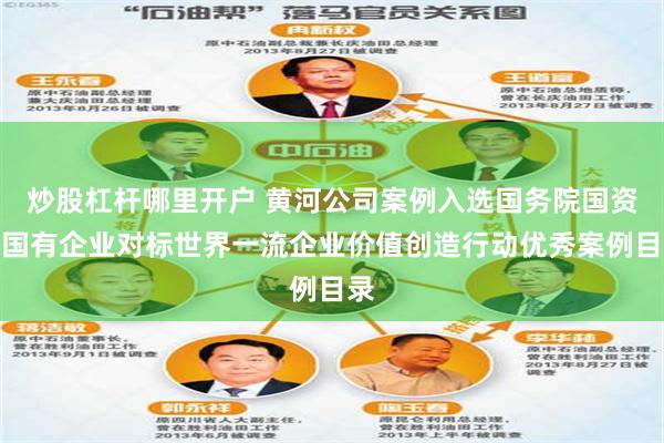 炒股杠杆哪里开户 黄河公司案例入选国务院国资委国有企业对标世界一流企业价值创造行动优秀案例目录