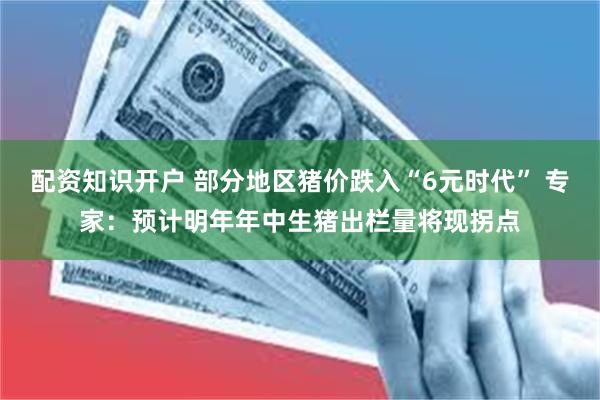 配资知识开户 部分地区猪价跌入“6元时代” 专家：预计明年年中生猪出栏量将现拐点